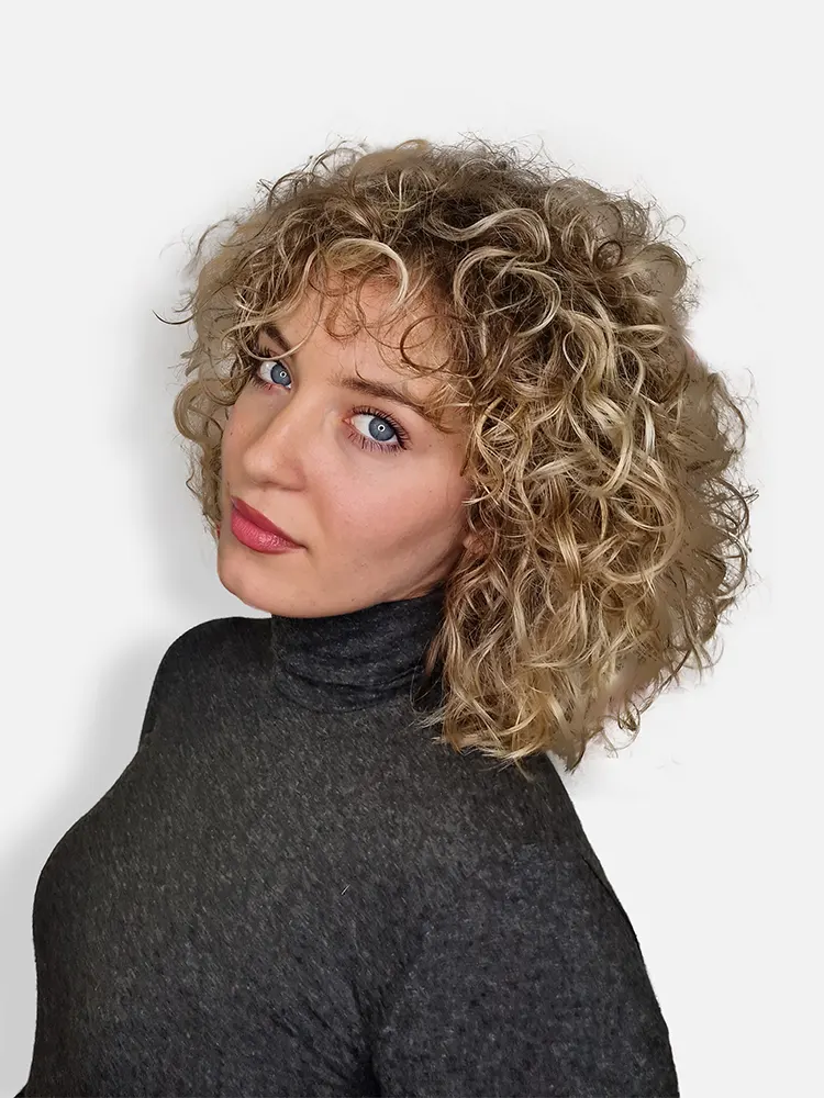 curly hair Belgrade Happy Team salon
