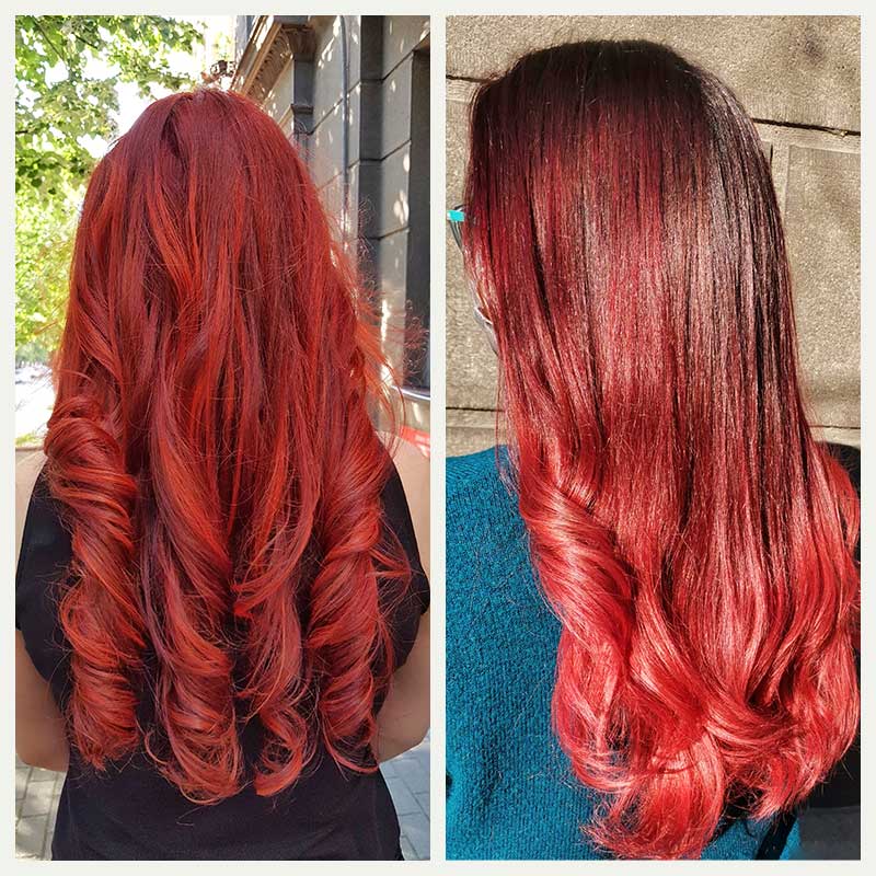 Farbanje kose u crveno