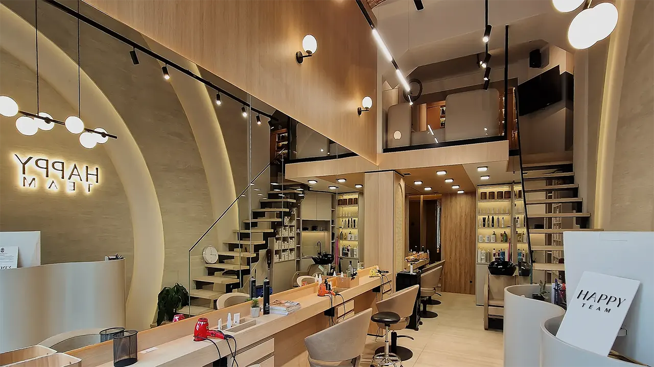 salon happy team poster